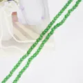 Cuentas redondas ojo de gato verde para hacer joyas DIY y accesorios hechos a mano. - Verde