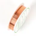 Close-up of 0.3mm copper wire spool for DIY jewelry making and metal craft projects. - Red Copper (1.0mm) / Approx. 1.5m/Spool