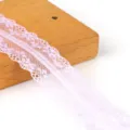 40mm light pink non-elastic floral lace trim for DIY sewing and clothing accessories - 19# Purple / 宽度40mm 10码/包