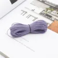 Durable purple round elastic cord bundle for DIY sewing and jewelry making crafts - 1mm 25m/Bundle / Light Purple