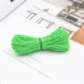 High-quality bright green round elastic cord for DIY jewelry and sewing crafts - 1mm 25m/Bundle / Bright Green