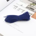 Durable high-elasticity blue round elastic cord for DIY crafts and sewing projects - 1mm 25m/Bundle / Sapphire Blue