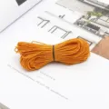 Durable high-elasticity orange round cord bundle for DIY crafts and sewing projects - 1mm 25m/Bundle / Orange