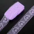 Elegant 40mm light purple lace ribbon trim for DIY handmade garment and sewing craft accessories - 4# Purple / 宽度40mm 10码/包