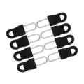 Lot de 8 tirettes de fermeture éclair noires amovibles pour vêtements et sacs - 2.5x1.4cm (8 Pièces/Paquet) / Noir