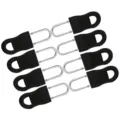 Lot de 8 tirettes de fermeture éclair noires amovibles pour bagages et vêtements - 3.4x1.5cm (8 Pièces/Paquet) / Noir