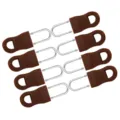 Lot de 8 tirettes de fermeture éclair marron amovibles pour vêtements et sacs - 3.4x1.5cm (8 Pièces/Paquet) / Marron