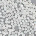 Demi-perles plates en ABS blanc nacré AB pour l'artisanat DIY et les accessoires fait main - 4mm (1000 Pièces/Paquet) / Beige