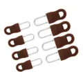 Lot de 8 tirettes de rechange marron amovibles pour sacs, valises et vêtements artisanaux - Tailles Mixtes (8 Pièces/Paquet) / Marron