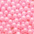 Bulk pink ABS acrylic pearl loose round beads for DIY jewelry and bracelet making - Pink