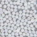 Perles d'imitation blanches irisées semi-circulaires à dos plat pour accessoires DIY - 5mm (500 Pièces/Paquet) / Blanc