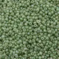 Kleine hellgrüne irisierende Glasperlen für DIY Schmuckherstellung und Basteln - 3mm (10g/Packung) / Smaragdgrün