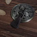 Elegant dark brown silk tassel pendant for DIY handmade bookmarks and retro accessories - 1 Piece / Dark Coffee