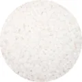 High quality white frosted iridescent glass seed beads for DIY handmade jewelry - Approx. 660 Pieces / White
