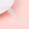 Perline di vetro sfaccettate trasparenti iridescenti per creazione gioielli fai da te e hobby - Bianco AB