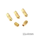 11x4mm golden copper screw clasps and connectors for DIY handmade jewelry making accessories - Type B Textured Peanut (11x4mm) / 1 Pc/Pack (Aperture 0.5mm) / Gold