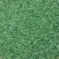 Perline di vetro verde chiaro laccate trasparenti per la creazione di gioielli e collane - 2mm (Apertura 0.8mm, 10g/confezione circa 660pcs) / Verde chiaro
