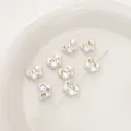Perles papillon en acrylique avec strass roses et verts pour la création de bijoux DIY - Papillon Strass Carré Clair