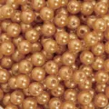 Champagne gold ABS acrylic round loose pearls beads for DIY jewelry making accessories - Light Coffee