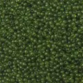 Perline di vetro verde oliva trasparente per la creazione di gioielli e artigianato - Verde erba