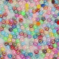 Perles en ABS semi-rondes irisées AB colorées pour la décoration de bricolage et artisanat - 4mm (1000 Pièces/Paquet) / Multicolore