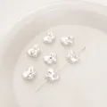 Perles papillon en acrylique blanches avec strass roses brillants pour la création de bijoux - Papillon Strass Rose Et Clair