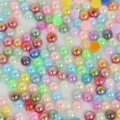 Perles en ABS irisées colorées à dos plat pour les loisirs créatifs DIY - 5mm (500 Pièces/Paquet) / Multicolore