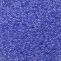 Piccole perle di vetro lavanda trasparente per creazione di gioielli fai-da-te e ricamo - blu acqua