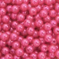 Bright pink ABS acrylic pearl beads for DIY jewelry making and creative craft projects - Watermelon red
