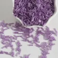 High-quality purple silver-lined glass bugle beads for DIY jewelry and embroidery - 15g/Pack Approx 300 Pieces / Violet