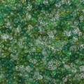 Perline di vetro verde trasparente di alta qualità per la creazione di gioielli fai-da-te - tonalità verdi