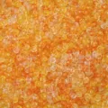 Perline di vetro arancioni trasparenti per la creazione di gioielli fai-da-te chic - Serie Giallo Arancio
