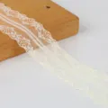 40mm cream white non-elastic lace trim ribbon for DIY sewing and clothing handmade crafts - 10# Beige / 宽度40mm 10码/包