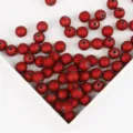 Mattierte rote Kunststoffperlen für DIY-Schmuck, Halsketten und Armbandzubehör - Rund 14mm (20 Stück pro Packung) / Rot
