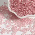 Perles de rocaille en verre rose argenté pour la fabrication de bijoux DIY et artisanat - 2.0mm / 1000 Pièces/Paquet / Rose