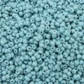 3mm light blue solid color painted seed beads for DIY jewelry making - 3mm 450g Approx. 15000pcs / Light Grey Blue