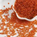 Vibrant orange silver-lined glass seed beads for DIY jewelry making and embroidery crafts - 2mm, 15g (Approx 1000 Pcs) / Orange Red