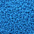 3mm solid bright blue painted glass seed beads for handmade DIY jewelry and craft projects - 3mm 450g Approx. 15000pcs / Denim Blue
