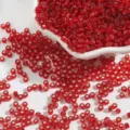 High-quality red silver-lined glass seed beads for DIY jewelry and embroidery crafts - 2mm, 15g (Approx 1000 Pcs) / Red