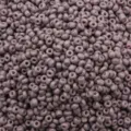 Macro shot of 3mm solid dusty purple painted seed beads for DIY jewelry making - 3mm 450g Approx. 15000pcs / Dark Purple