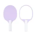 Tragbarer lila Handspiegel in Form eines Tischtennisschlägers für Sportliebhaber - 10*19 / Lila