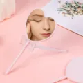 Cute pink heart-shaped handheld makeup mirror with long lollipop handle for girls - Heart Mirror / 8*16cm / Pink