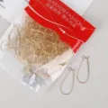 Golden DIY earring hooks and jewelry findings for handmade earrings and crafts - Long Kidney Ear Hook (FRB011) / 16x38mm (100 Pieces/Pack) / Gold