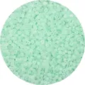 Small matte mint green glass seed beads for DIY necklace and bracelet crafting material - Light Green