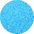 Frosted sky blue glass seed beads for DIY handmade jewelry bracelets and crafts - Lake Blue