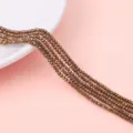 Bronze faceted flat glass beads for DIY jewelry making and handmade accessories - Chocolate Gold Style (BBD222) / 2mm (Approx. 185 Pieces) / Chocolate Gold