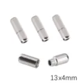 Silver metal capsule screw clasps 13x4mm for DIY jewelry making necklace and bracelet - Type G Capsule (13x4mm) / 5 Pieces/Pack (1.5mm Hole) / White K Gold