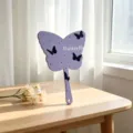 Elegant purple butterfly-shaped handheld makeup mirror with creative butterfly pattern - 14x20cm Handheld Mirror / Light Purple Butterfly Shadow