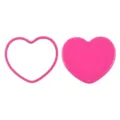 Compact pink heart-shaped portable makeup mirror with single-sided glass surface - 6.2*5.2 Single-Sided Heart Mirror / Rose Red