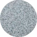 Frosted iridescent glass seed beads for DIY jewelry making and various handmade crafts - Light Gray